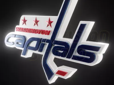 Wahsington Capitals logo - Cinematic - 3D print 3D model