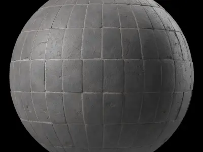 Pavement Materials 104- Concrete Paving - Sbsar Pbr 4k Seamless Texture