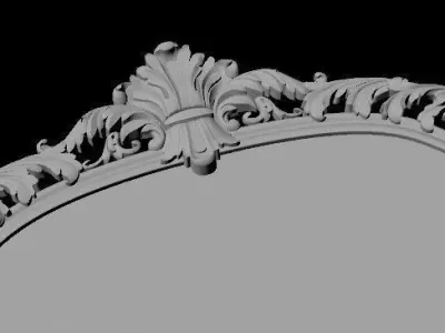 bed headboard 3D model 3