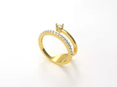 052 - Delicate Ring For Girls 3D print model