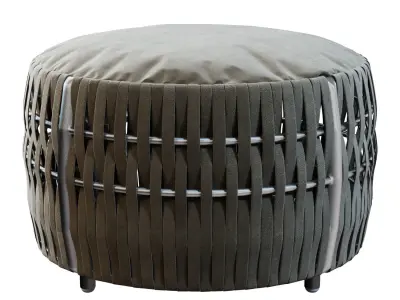 Round Wrapped Pouf 3D model