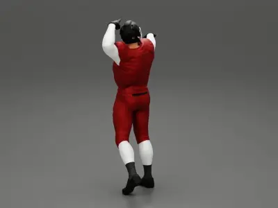 Rugby player celebrates 3D print model