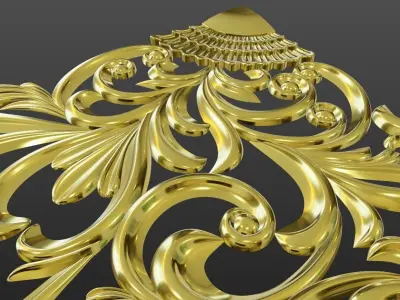 Wood Ornament 3D print model