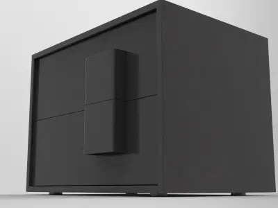 Space Sideboard Low-poly 3D model