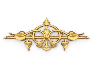 Classic carved decor ornament 502 3D print model