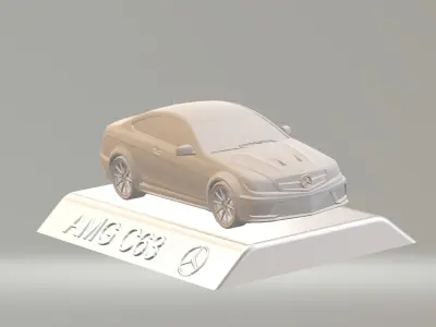 MERCEDES BENZ AMG C63 CAR  3D PRINTING STL FILE 3D print model