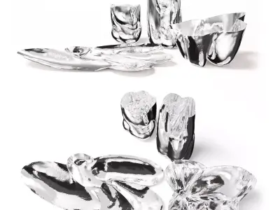 Cloud Vases collection by Tom Dixon 3D model