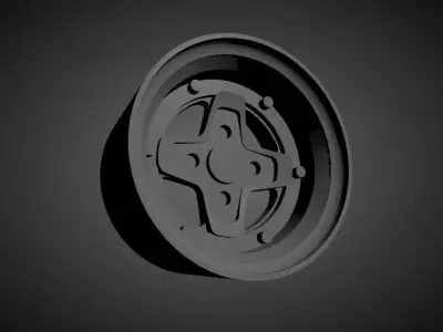 SSR MKII scalable and Printable rim 3D print model
