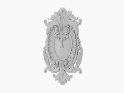 Cartouche Ornament 005 3D model