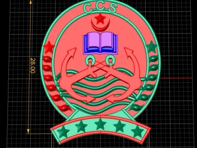 CSS MEDAL PENDANT 3D PRINTABLE MODEL 3D print model