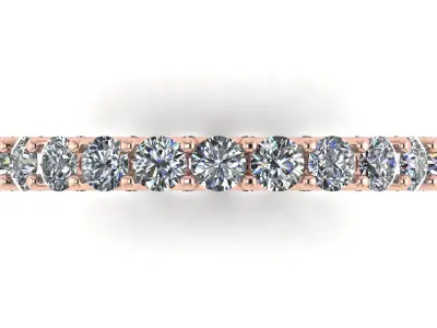 U Shaped Eternity Ring 2 point 8 mm stone size swiss 16 and EU56 3D print model