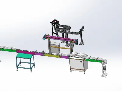 Flexible conveyor line Assembly  3D model