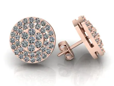 Stone Earring  3D print model