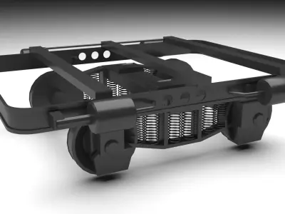 Train Wheels 3D model