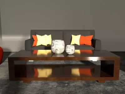 living room 3d model  3D model