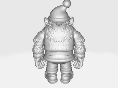 Christmas Monster Elf Festive Fantasy Creature Toy 3D print model