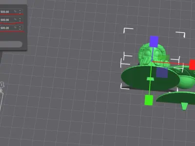 Alien Santa - STL printing Keychain 3D print model