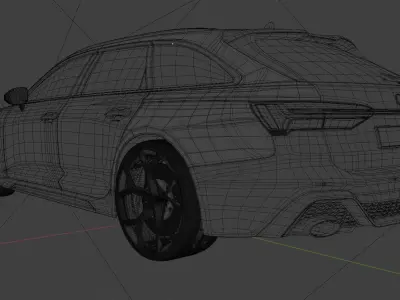 Audi RS6 Avant model 3d 3D model