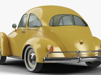 CARTOON CAR 001 Low-poly 3D model
