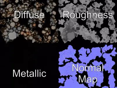 Pebble Stone Texture model pack Texture