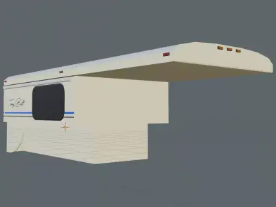 TimmyBuilt Truck Bed Camper 3D Model Low-poly 3D model