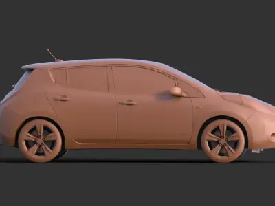 Nissan Leaf 3D print model