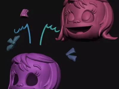 Cindy Lou Who Pumpkin 3D print model