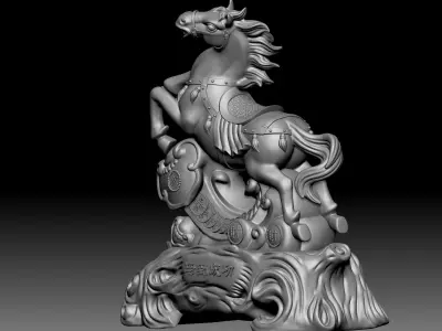 Horse Statue 3D model