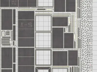 Mars KitBash - Power Plant Low-poly 3D model