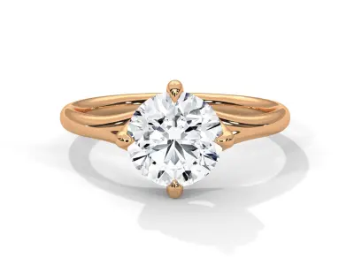 solitaire ring with detail images and 360 render videos 104 3D print model