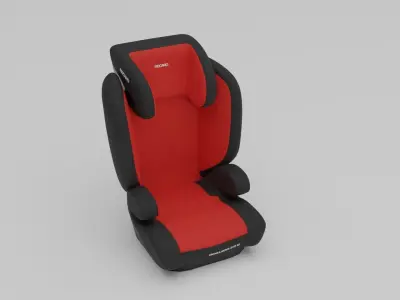 Recaro Monza Evo Seatfix  car seats collection for infant S Low-poly 3D model