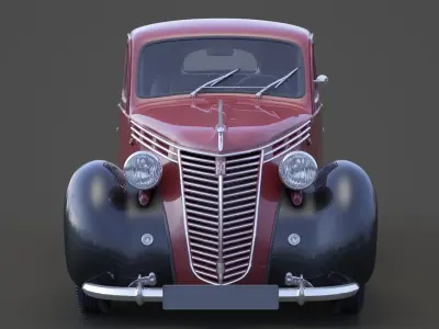 1949 Fiat 1100 B Berlina 3D model