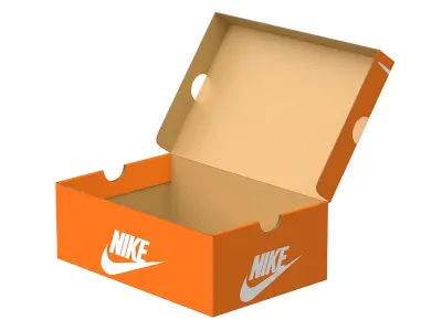 Nike Shoe Box PBR 02 Low-poly 3D model