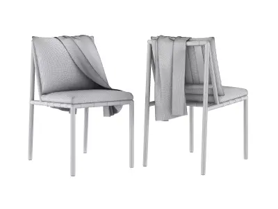 KAEL DINING SIDE CHAIR -  STRAP 3D model