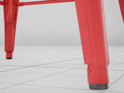 Tolix Barstool UE4 Low-poly 3D model
