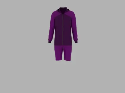 Sport Suit Low-poly 3D model 43