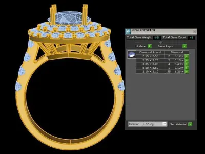 R251 Thailand ring new design cad file 3D model