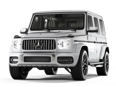 Mercedes-Benz-AMG G63  with interior also 3D model