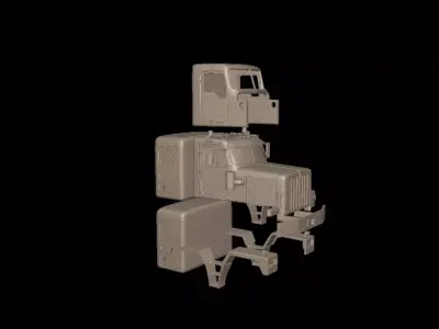 kenworth c500 truck 3d print model 3D print model