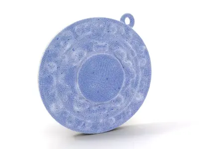 Antique Bronze Amulet model pack Low-poly 3D model