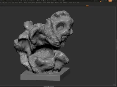 Modern Abstract Decorative sculpture 3d print model 3D print model order