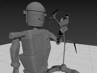 Happy Robot - Iron Flower Free 3D model