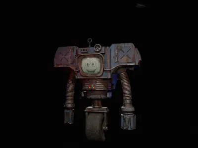 Securitron PBR Game-Ready Low-poly 3D model