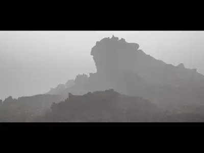 Foggy Norway Low-poly 3D model