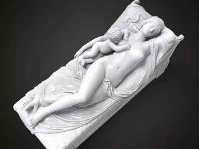 Juno with the Infant Hercules 3D print model