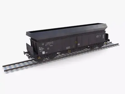 CFR Fals Self Discharger Rail Car v1 3D model