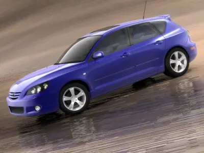 Mazda 3 hatchback 2004 3D model