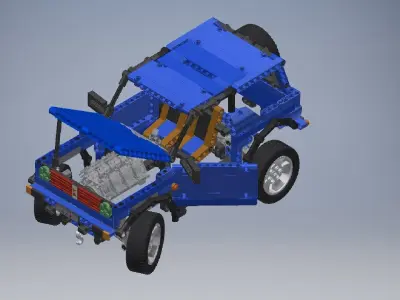 LEGO Technic Vehicle 3D model 3D model
