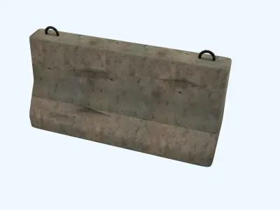 Road Blocker 3D model