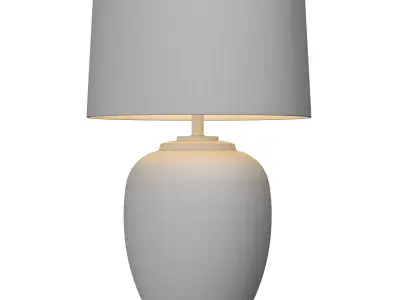 Traditional Ceramic Gray crackle Lighting bedside Table Lamp 3D model